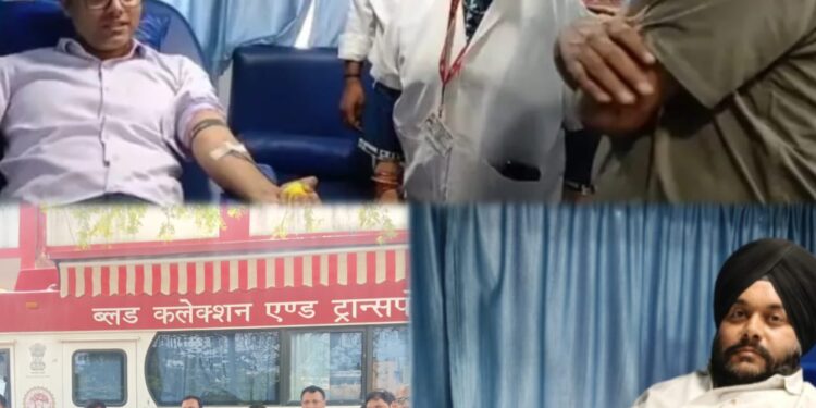 *स्वस्थ नारी सशक्त परिवार सेवा पखवाड़ा के तहत कलेक्टर कार्यालय मे आयोजित रक्तदान शिविर, कलेक्टर समेत कर्मचारियों ने किया रक्तदान*