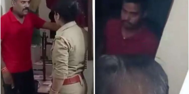 सिपाही मिथिलेश यादव ने पत्‍नी शिम्‍पी यादव को उसके प्रेमी संग घर में पकड़ लिया। शिम्‍पी ने पति को बाहर निकालकर दरवाजे पर ताला जड़ दिया। Video देखे पूरा