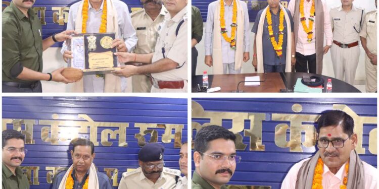 *पुलिस अधीक्षक अभिनय विश्वकर्मा ने सेवानिवृत्त पुलिस अधिकारियों को दी भावभीनी विदाई*