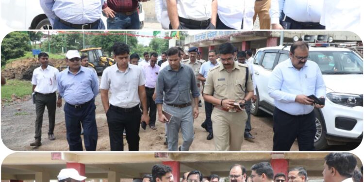 *कलेक्टर एवं एसपी ने गणेश प्रतिमा विसर्जन स्थल की व्यवस्थाओं का किया निरीक्षण*