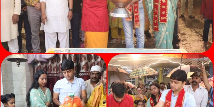 “कलेक्टर दिलीप कुमार यादव ने गणेश चौक में भगवान श्री गणेश की मह्वा आरती में हुए शामिल”