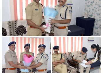 *नव पदस्थ उप पुलिस महानिरीक्षक शशीन्द्र सिंह चौहान ने सागर में कार्यभार ग्रहण किया*