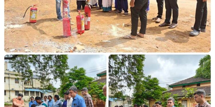 जिला अस्पताल में फायर सेफ्टी से संबंधित प्रशिक्षण का हुआ आयोजन*