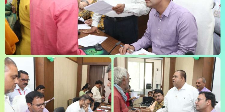 जनसुनवाई में कलेक्‍टर श्री तिवारी ने सुनीं 206 आवेदकों की समस्याएं  अधिकारियों को दिए त्‍वरित निराकरण के निर्देश