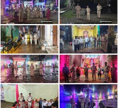 *एसडीओपी स्लीमनाबाद द्वारा दुर्गा प्रतिमाओं एवं विसर्जन स्थलों का निरीक्षण*