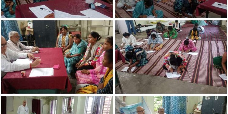 जैविक सब्जी उत्पादन और नर्सरी प्रबंधन प्रशिक्षण परीक्षा संपन्न।