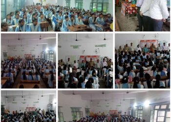मिशन शक्ति फेज 5.0 कार्यक्रम का विवरण* थाना इंदरगढ़ पुलिस द्वारा मिशन शक्ति फेज 5.0 कार्यक्रम के अंतर्गत राजकीय इण्टर कॉलेज उमर्दा में छात्राओं को जागरूक करने के लिए एक कार्यक्रम आयोजित किया गया।
