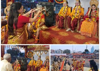राज्यमंत्री(स्वतंत्र प्रभार)कृष्णा गौर ने शस्त्र पूजन कर जिलेवासियों को दी विजयदशमी की शुभकामनाएं… कमिश्नर,आईजी,डीआईजी, कलेक्टर,एसपी सहित अन्य जनप्रतिनिधी भी हुए शस्त्र पूजन में सम्मिलित….