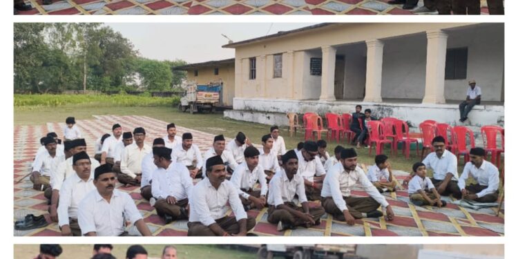 कैमोर में राष्ट्रीय स्वयंसेवक संघ का विजयदशमी उत्सव धूमधाम से संपन्न* । *शताब्दी वर्ष के प्रवेश अवसर पर समाज परिवर्तन के संकल्प के साथ हुआ आयोजन*