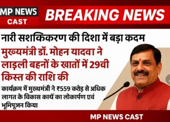 नारी सशक्तिकरण की दिशा में बड़ा कदम — मुख्यमंत्री डॉ. मोहन यादव ने लाड़ली बहनों के खातों में 29वीं किस्त की राशि की अंतरण किया