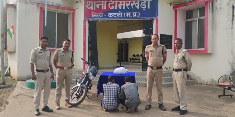 *गांजा तस्कर ढीमरखेडा पुलिस की गिरफ्त में*