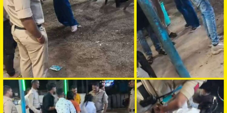 “ढाबा में बवाल” पुलिस थाने लाई,मामला हुआ दर्ज,युवक युवतियों ने मचाया हंगामा।