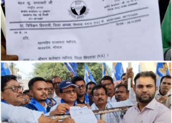 *बहुजन समाज पार्टी छिंदवाड़ा द्वारा कलेक्टर कार्यालय में सोपा ज्ञापन*