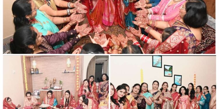 *महापौर ने निज निवास में मातृशक्तियों संग करवाचौथ की पूजा कर दी शुभकामनाएं*