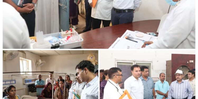 *कलेक्टर श्री तिवारी ने किया उमरियापान अस्पताल का औचक निरीक्षण*