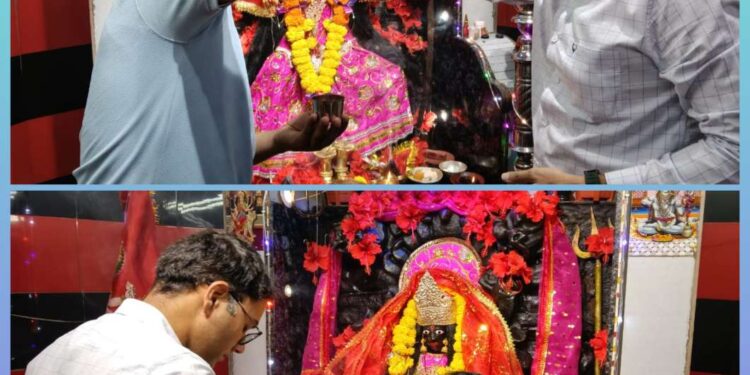 *कलेक्टर श्री तिवारी ने विरासन माता का किया* *पूजन-अर्चन,जिले के सुख समृद्धि हेतु की कामना*