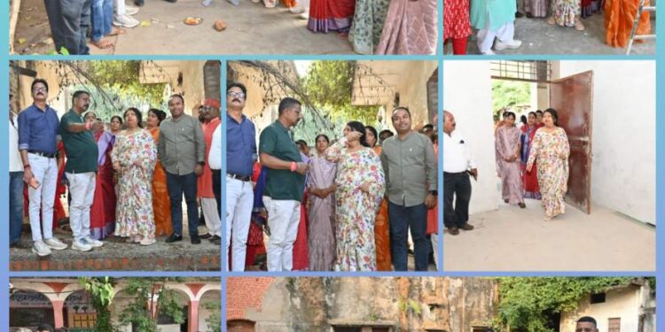 *शिक्षा की ऐतिहासिक धरोहर को संवारने निगम के सराहनीय प्रयास*  *साधुराम उच्चतर माध्यमिक शाला परिसर में 23 लाख रुपए से कराए जाएंगे विभिन्न विकास कार्य*
