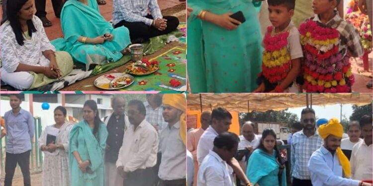 विकासखंड बड़वारा के पठरा और विजयराघवगढ़ के नन्हवारा कला की गोवर्धन पूजा में सम्मिलित हुई जिला पंचायत की सीईओ और एडीएम