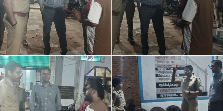कलेक्टर एवं एसपी ने बाकल पहुंचकर कानून व्यवस्था का लिया जायजा
