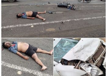 पन्नी नाला के पास सड़क दुर्घटना में एक की मौत,एक घायल