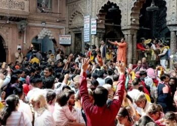बांके बिहारी मंदिर में दर्शन के दौरान हिंसक विवाद, बुजुर्ग श्रद्धालु गंभीर रूप से घायल