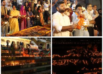 51 हजार दीपमालाओं से आलोकित हुआ मां नर्मदा का तट सेठानी घाट,  चित्रकूट से लेकर अमरकंटक तक 3 लाख 51 हजार 111 दीपों की रोशनी से दीप्तिमान हुई प्रदेश की पावन धरा…..