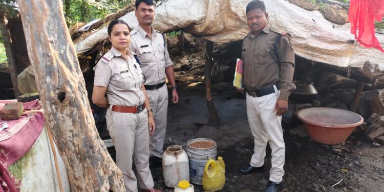 *अमरवाड़ा क्षेत्र में आबकारी विभाग की प्रभावी कार्यवाही*