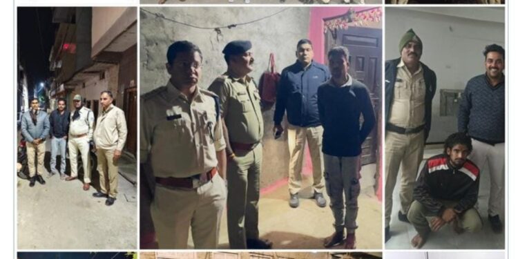 अपराधियों में दहशत-रातभर चली जिले में पुलिस की प्रभावी “कॉम्बिंग गश्त”