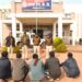 एन.के.जे. पुलिस की बड़ी कार्रवाई: जनसुविधा केंद्र में चल रहा अवैध जुआ रातों-रात ध्वस्त, पांच गिरफ्तार