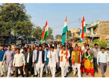 सरदार वल्लभभाई पटेल की150 वीं जयंती पर सांसद महेंद्र सिंह सोलंकी व विधायक घनश्याम चंद्रवंशी ने नेतृत्व में”यूनिटी मार्च का आयोजन”