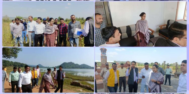 देश के भौगोलिक केंद्र बिंदु करौंदी की व्यवस्थाएं रखें चुस्त-दुरुस्त जिला पंचायत सीईओ सुश्री कौर
