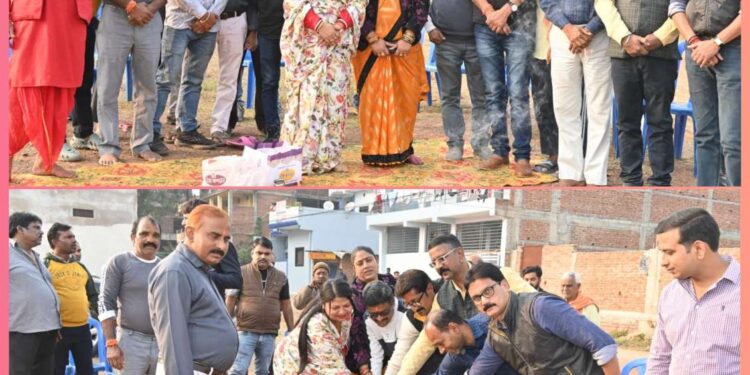 अंबेडकर वार्ड में लगभग 92 लाख रुपये से निर्माण कार्यों का भूमिपूजन सम्पन्न महापौर, क्षेत्रीय पार्षद सहित एमआईसी सदस्यों की मौजूदगी में विकास कार्यों को मिली नई गति