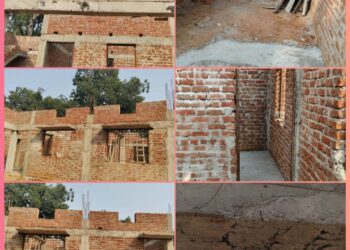 ग्राम पंचायत टोला में बन रहा पंचायत भवन में जारी है भ्रष्टाचार, नियमों को ताक में रखकर किया जा रहा हैं कार्य