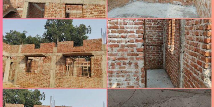 ग्राम पंचायत टोला में बन रहा पंचायत भवन में जारी है भ्रष्टाचार, नियमों को ताक में रखकर किया जा रहा हैं कार्य