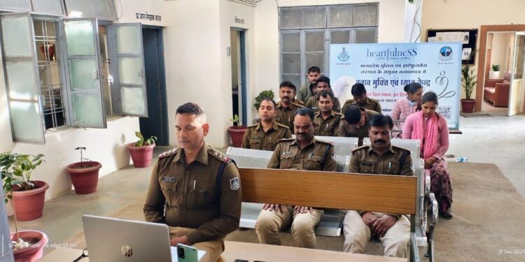 *विश्व ध्यान दिवस पर पांढुर्णा जिले के पुलिस लाइन एवं समस्त थानों में ध्यान सत्र आयोजित*