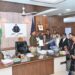 *महापौर ने पार्षद साथियों व अधिकारियों के साथ पुलिस अधिक्षक से की मुलाकात* *शासकीय कार्य में बाधा डालने वाले व्यक्ति की गिरफ्तारी की मांग*