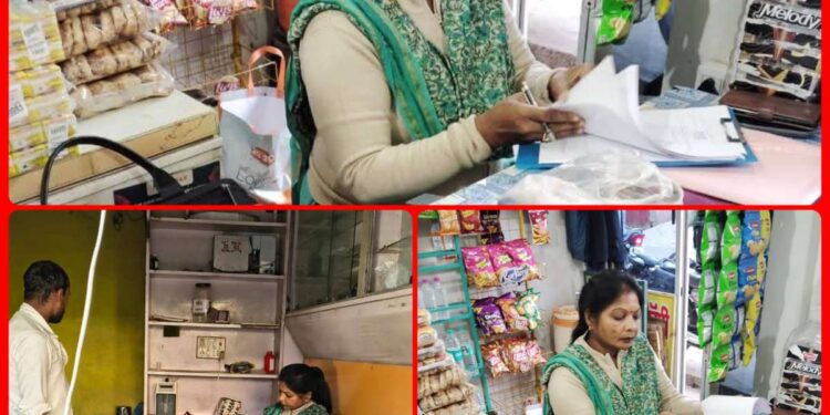 कलेक्‍टर अशीष तिवारी के निर्देश पर खाद्य सुरक्षा अधिकारी ने डेयरी संस्‍थानों से लिये दूध के नमूने