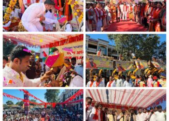 *भाजपा प्रदेश युवा मोर्चा के नव-नियुक्त अध्यक्ष श्री श्याम टेलर जी का भव्य स्वागत*
