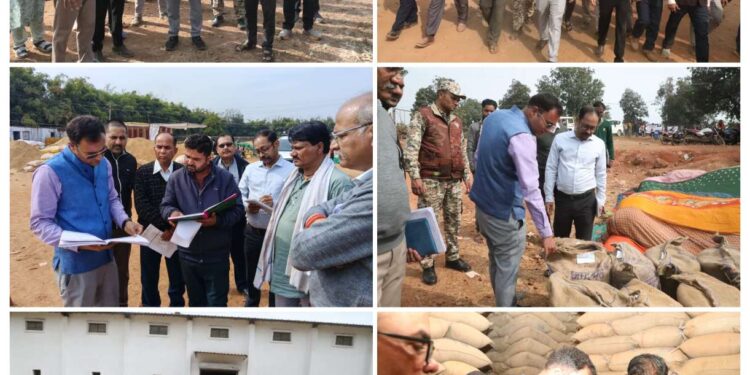 कलेक्‍टर श्री तिवारी ने विकासखंड बहोरीबंद के गांवों में पहुंचकर स्‍कूलों, धान उपार्जन और उर्वरक वितरण केन्‍द्र का किया औचक निरीक्षण