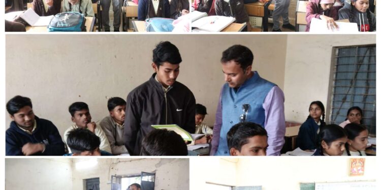 कलेक्टर अशीष तिबारी बनें शिक्षक