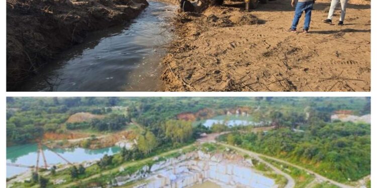 डेड रेंट जमा नहीं कराने पर चार मार्बल खदानों के निरस्तगी प्रस्ताव प्रेषित.रेत खदानों में पहुँच मार्ग को किया नष्ट
