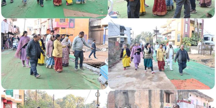 *महापौर ने वंशस्वरूप वार्ड में चल रहे विकास कार्यों का किया औचक निरीक्षण*