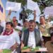 मध्यप्रदेश विधानसभा शीतकालीन सत्र – 02 दिन  किसानों के सम्मान में, कांग्रेस मैदान में !  आज विधानसभा शीतकालीन सत्र के दूसरे दिन कांग्रेस विधायक दल ने प्रदेश के किसानों के अधिकारों की रक्षा के लिए, किसान-विरोधी भाजपा सरकार के खिलाफ सांकेतिक प्रदर्शन किया।