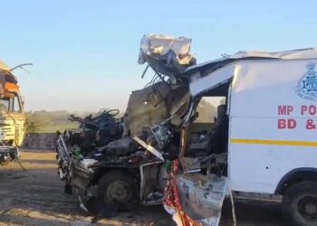 सागर में दर्दनाक सड़क हादसा: बीडीएस के 4 जवान शहीद, 1 गंभीर घायल