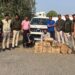 *👉 अवैध शराब परिवहन पर बड़ी कार्रवाई* *👉 थाना लालघाटी पुलिस ने 12 पेटी अवैध देशी शराब व बोलेरो वाहन किया जप्त…!