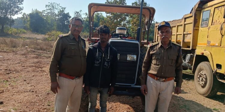 थाना बरही पुलिस द्वारा अवैध रेत परिवहन करते ट्रैक्टर–ट्रॉली जप्त*।