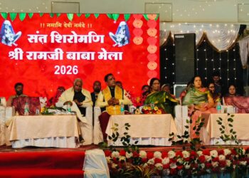 ऐतिहासिक संत शिरोमणि श्री रामजी बाबा मेले का जनप्रतिनिधियों ने फीता काटकर किया शुभारंभ …. वीडियो