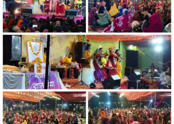 छोटा कछारगांव में भव्य देवी जागरण, भक्ति से सराबोर हुआ क्षेत्र