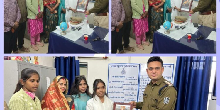 पवई थाना प्रभारी बने सुशील कुमार अहिरवार, KHF NGO ने भेंट की वीरांगना महारानी अवंती बाई लोधी की तस्वीर