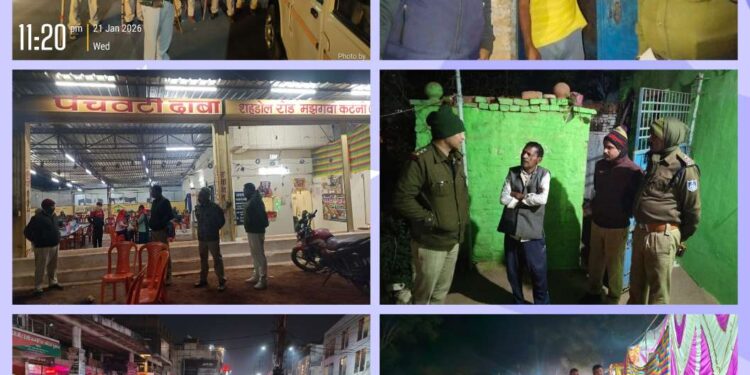 कटनी पुलिस का व्यापक नाइट कॉम्बिंग अभियान*